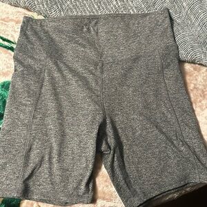 Gray biker shorts